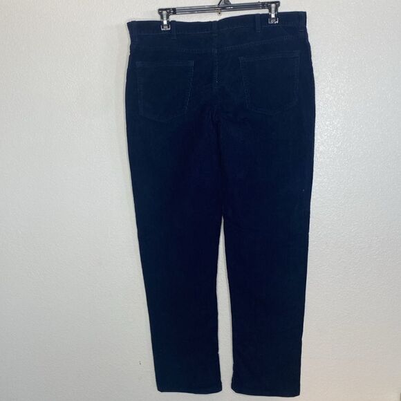 LANDS END Men’s Traditional Fit Navy Corduroy Jeans Size 38” x 33” - Picture 4 of 4